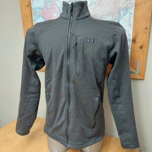 Helly Hansen Full Zip Men's Fleece Jacket Dark Grey Size Medium